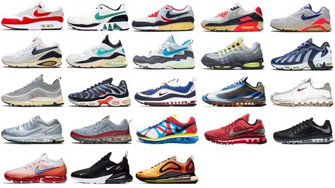 air max styles by year.